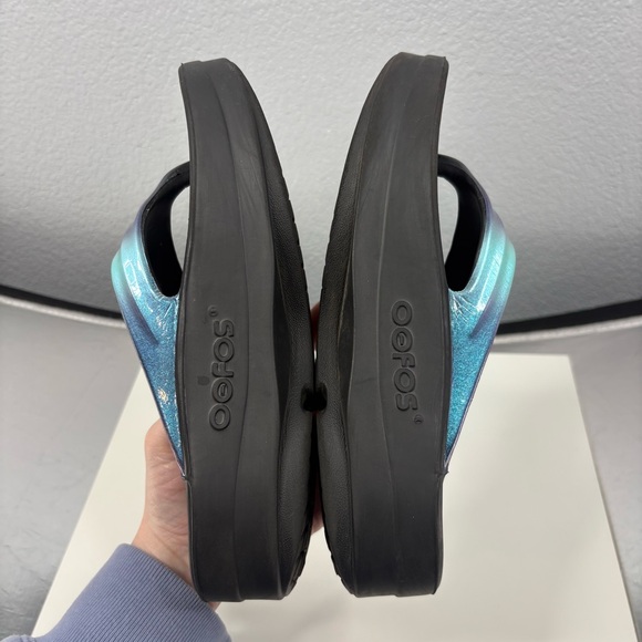 OOFOS OOmega OOlala Luxe Platform Sandal - Atlantis - Picture 9 of 13